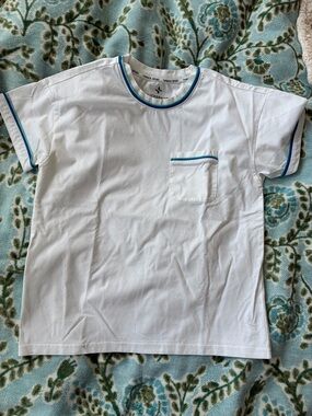 TUCKERNUCK | white piped cotton ryan boyfriend tee